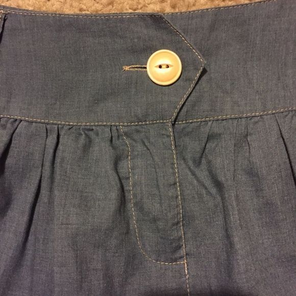 Faux Denim Skirt - Picture 2 of 7